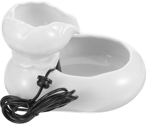 INOOMP Trinkbrunnen für Katzen pet Water Bowl trinkbrunnen Keramik für Katze Kleiner Wasserspender für Haustiere automatische Wasserzufuhr Katzen Trinken Katzenbrunnen aus Keramik USB