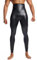 Fldy Herren Wetlook Leggings Glanz Lederimitat Hose Hohe Taille Bauchweg Body Shaper Kompression Strumpfhose Sporthose Tights Clubwear Schwarz XL