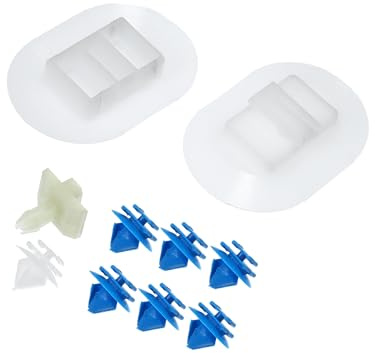 Motoforti Car Side Skirt Fixing Clip Set for Citroen DS3 White 10 Pcs | Car Door Trim Panel Clips, Side Skirt Fixing Clip Set Body Retainer Clips Set, Fit for Citroen DS3, Pack of 10, White