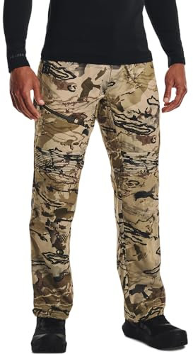Under Armour Pantaloni da uomo Brow Tine ColdGear Infrared, (999) UA Barren Camo / / Nero, 3XL Alti