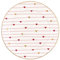 GreenGate Petite assiette blanche avec cœurs rouges et dorés de 15 cm