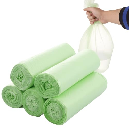 ASelected 200 Stück Müllbeutel 10 L Lebensmittelabfallbeutel Kompostierbare Müllbeutelm Küchen Lebensmittel Abfallbeutel für Küche Büro Wohnzimmer (45 x 50 cm)