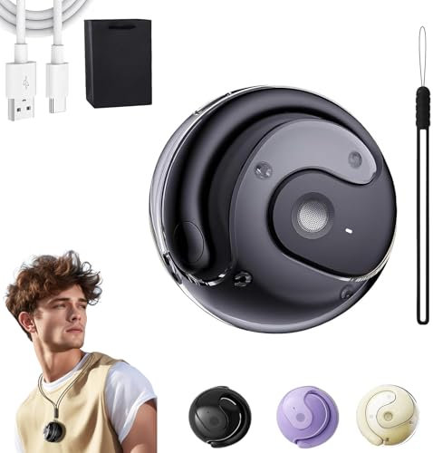 Hy-T26 Pro Language Translator, Translation Earbuds Real Time, High Precision Translation Bluetooth Headset, Portable Bluetooth Translator Device, Supports Over 75 Different Languages (Black)