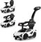 DREAMADE 3-in-1 Rutschauto Lamborghini, Rutschfahrzeug mit Schiebestange, Musik, Lichter & Sicherheitsbügel, Schiebauto für Kinder 18-60 Monate, belastbar bis 25kg (Weiß)