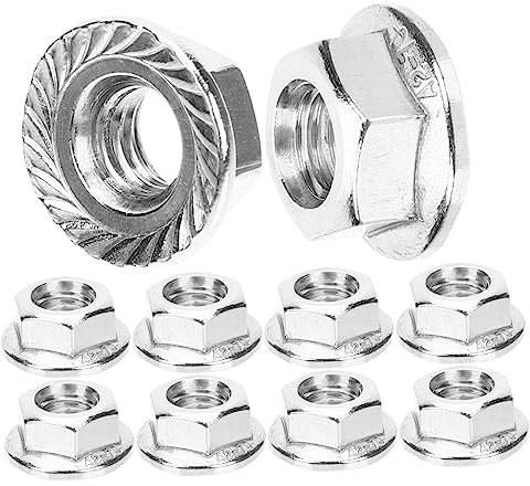 JECOMPRIS 10stücke Teiliges Flanschmuttern Selbstsichernd Rutschfest Für Möbel Und Maschinenmontage