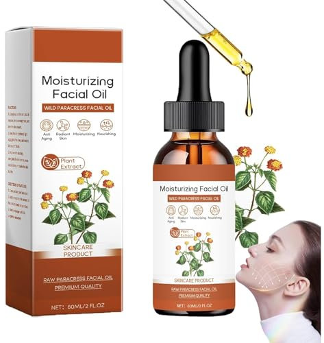 Paracress Face Oil Parakresse Gesichtsöl Massage für Gua Sha, Gesichtsserum Anti-Aging Hydratisierendes Ätherisches Öl für Reife Haut, Reduziert Feine Linien und Fältchen(1PACK)