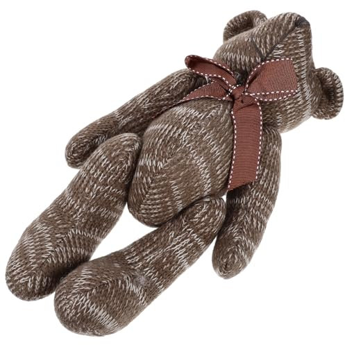 BESTonZON Bärenpuppe kuschelbären plüschbär Teddi teddybären Tedi Bear Kuscheltier für Teenager ausgestopftes Tierspielzeug tragen Puppe entzückender Stoffbär PP Baumwolle Coffee