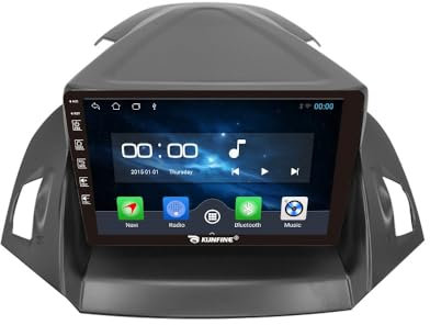 Quad Core 4G+64G Car CarPlay Android Auto 9 IPS Display Navigazione Stereo Schermo tattile Headunit Tablet Pad Radiocamera retromarcia GPS Lettore multimediale Per Ford Kuga Escape C-Max 2013-2017