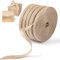 5 Rouleaux Naturel Ruban de Jute Ruban, 0.6cm Ficelle Jute Rouleau Toile de Vintage pour Emballages Cadeaux,Noël Décorations, 50m