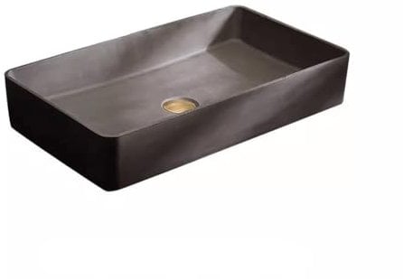 SnamicE Waschtisch Waschbecken Beton Waschbecken Haushalt Aufsatzwaschbecken Waschbecken Aufsatzwaschbecken Balkon Badezimmer Waschbecken Badezimmer Waschbecken, Eine Farbe-A,One Color-A
