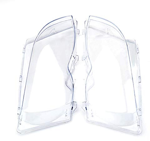 Miosugo Cristal transparente para faros delanteros, 2 unidades, para 3 cubiertas de faros E46 01-05 Facelift 63126924043 63126924044