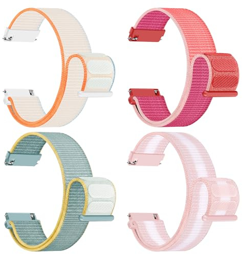 LYYLTX Nylon Fabric Uhrenarmbänder 20mm/22mm Armband für Herren Damen Ersatzband Schnellverschluss Smartwatch Sport Uhren Ersatzarmband Einstellbares Soft Breathable Watch Strap