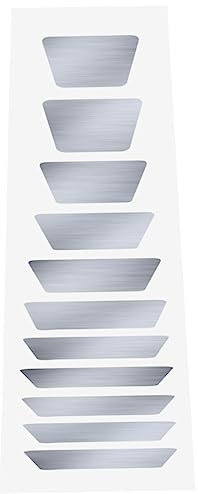 Mikinona Gitarren Fingerboard Sticker Trapezförmige Fretboard Inlay Decals Selbstklebende Aufkleber Für Vielfältige Gitarren Wiederverwendbar Langlebig Ohne Rückstände Einfach Zu Anbringen