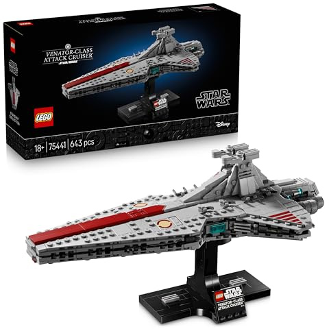 LEGO Star Wars 75441 Venator-Class Attack Cruiser Building Set for Adults - Republic Starship Model Kit - Living Room & Shelf Decor - Collectible Gift for Revenge of the Sith Fans
