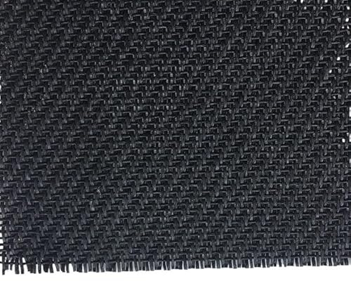 Speaker Mesh Fabric, Guitar Speaker Mesh Black And Yellow Sound-transparent Dust-proof Grass Rattan Chair Retro Mask(Black(0.5mX0.7m))