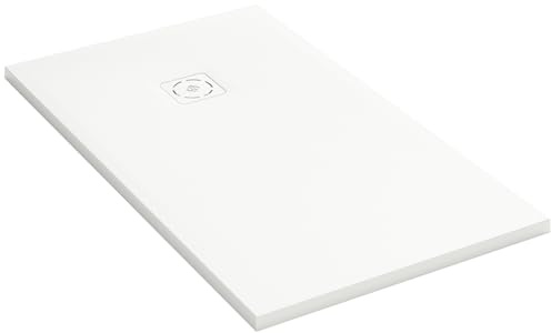 Jacob Delafon Receveur Douche Extraplat Struktura 140x80 Blanc | Neoroc antibactérien. Antidérapant PN24. Redécoupable. Adpaté PMR