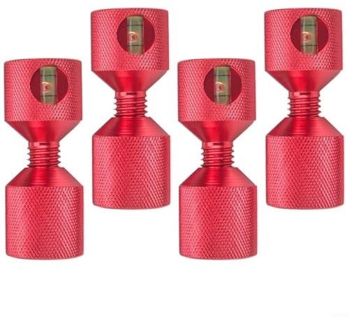 BlesConi Herramientas de alineación de brida mecanizadas de precisión con agujeros dobles y nivel integrado para bridas de 150 libras, juego de 4 piezas