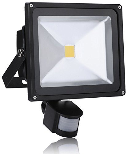 Greenmigo 10W 20W 30W 50W 100W LED Strahler Fluter + Bewegungsmelder Warmweiß warmweiss Objektbeleuchtung Außenstrahler Wandstrahler Flutlichtstrahler Scheinwerfer Gartenlampe IP65 85V-265V