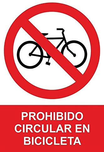 movilcom® – Signal interdit vélos PVC 0,7 mm 210 x 300 mm Signal interdiction (réf. rd40043)