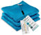 ELEXACLEAN Geschirrtücher Microfaser (3er Set, 68x42 cm, blau) saugstark, waschbar bis 60°C, Geschirrhandtücher, Handtücher Küche modern