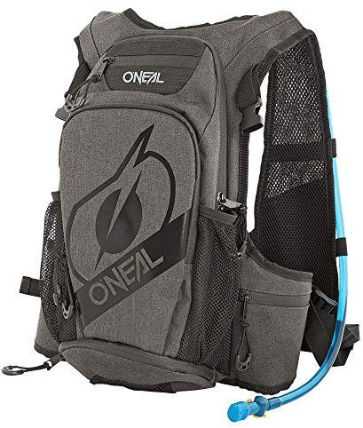O'NEAL | Rucksack mit integriertem Trink-System | Fahrrad MTB Mountainbike | 12L Fassungsvermögen, erhöhte gepolsterte Rückwand (abnehmbar) | Romer Hydration Backpack | Schwarz | 1,5 Liter Trinkblase