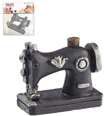 CREATIV DISCOUNT Miniatur- Nähmaschine, 3cm, schwarz