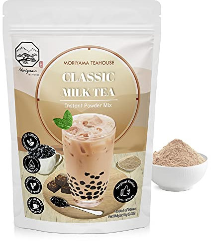 Classic Bubble Milk Tea Instant 3in1 Powder Mix - 1kg (33 Drinks) | For Boba Tea, Milkshake, Blended Frappe and Bakery | Authentic Taiwan Recipe | Zero Trans Fat, No Preservatives by Moriyama Teahouse