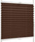 SchattenFreude Basic Klemmfix-Plissee für Fenster | Mit Klemm-Haltern | Ohne Bohren | Braun, Breite: 50cm x Höhe: 150cm