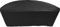 Premium Abdeckplane Sonneninsel Halbrund Ø B 160 x T 77,5 x H 90 cm Gartenmöbel Gartentisch Hülle Abdeckung Haube Schutzhülle Abdeckhaube 900 D, 500 g/m², 6.000 mm Wasserbeständigkeit Schwarz