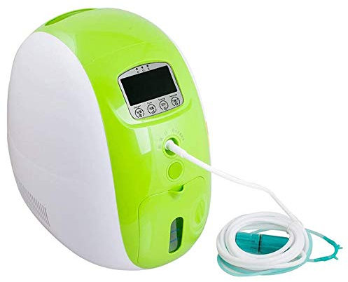 LMEILI Generador Portátil De Concentrador De Oxígeno para El Hogar, Máquina Inteligente Inteligente Silenciosa Ajustable De Alta Concentración De 1-5L / Min para Uso En Viajes Domésticos