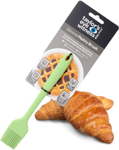 Taylors Eye Witness Lichen Silicone Pastry Coating Brush - Dishwasher Safe. Basting, Glazing & Greasing. Non-Stick Bristles Give Even Liquid Release. Odour, Heat & Stain Resistant. 5 Year Guarantee.