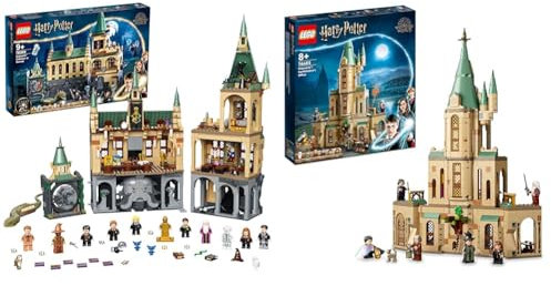 LEGO 76389 Harry Potter Schloss Hogwarts Kammer des Schreckens Spielzeug Set & 76402 Harry Potter Hogwarts: Dumbledores Büro Set zur Schloss Erweiterung mit dem Schwert Gryffindors und Minifiguren