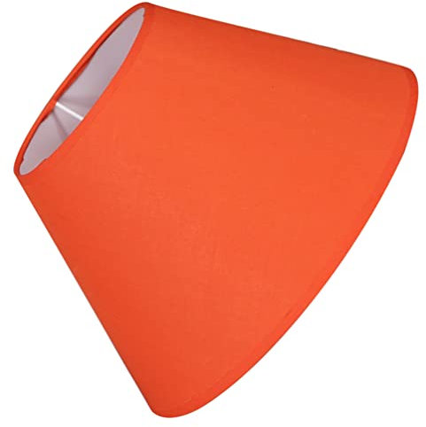 Minkissy Lampenschirm Trommel Lampenschirm Klassischer Tisch Ersatz Retro Zubehör Orange Mittlere e Für Tischlampen