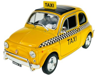 Welly FIAT Nuova 500 Taxi 1957-1975 ca 1/24 Metall Modell Auto Die Cast Neu im Kasten