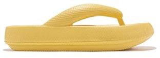D.Franklin Chanclas Mujer Bloomer Nip Amarillo - Sandalias deportivas planas cómodas para verano - Talla (39) - Modelo bloomer