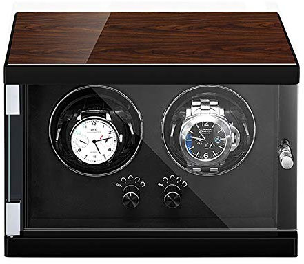 BONOOL Spinner-Aufzugsbox Uhrenbeweger – Automatischer Uhren-Shaker-Aufzug, mechanischer Uhren-Display-Organizer, luxuriöser Uhrengehäuse-Aufbewahrungshalter, extrem leiser Motor, Drehteller,