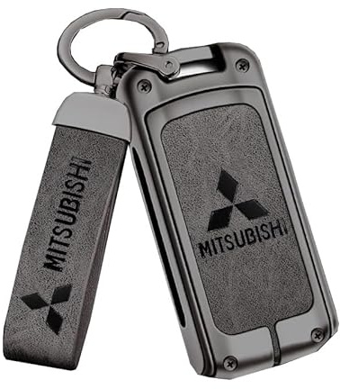 VOLBOZ Autoschlüssel Hülle und Schlüsselanhänger für Mitsubishi Outlander ASX Eclipse Cross Lancer-EX, Auto Schlüssel Fernbedienung Schlüsselgehäuse, Schlüsselhülle Cover Protector Auto Zubehör