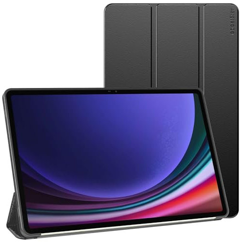 ebestStar - Cover per Samsung Galaxy Tab S9, 5G, Custodia Silicone Protezione Flip Magnetica, Slim Case Sottile, Nero