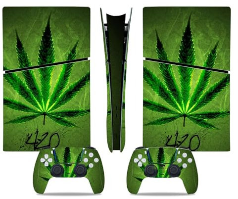 Konsolen Remote Skin Für PS5 Slim Skin Disc Edition & Für PS5 Slim Skin Digital Edition Konsole Und Controller Vinyl Cover Skins Wraps Kratzfest Kompatibel 25696 Skins Wraps Geschenk (Size : Disc Ver