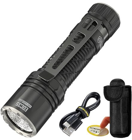 Nitecore EDC35 5000 Lumen EDC Flashlight, USB-C Rechargeable, High Power Super Bright Sticker for Everyday Carry