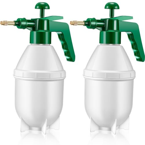 Ziliny Handpumpensprüher, Handsprüher, Rasendrucksprüher, Flasche, Gartenpumpe, Handpumpe, Sprühgerät mit verstellbarer Düse zum Bewässern von Unkraut (1,5 l), 2 Stück