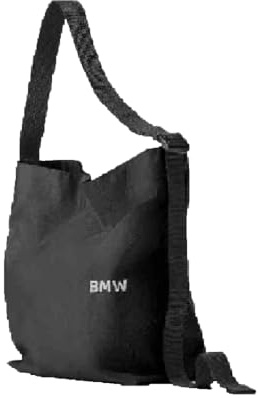 BMW Schultertasche schwarz Umhängetasche Einkaufstasche Bag Jutebeutel