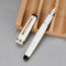 Jinhao 82 Winter Snow Clear Acryl-Füllfederhalter, feine Spitze, Goldverzierung, mit Konverter-Schreibstift