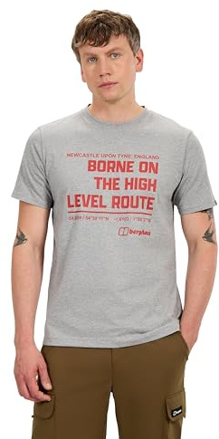 Berghaus Men's High Level Route T-Shirt | Organic Cotton Tee (Pack of 1)