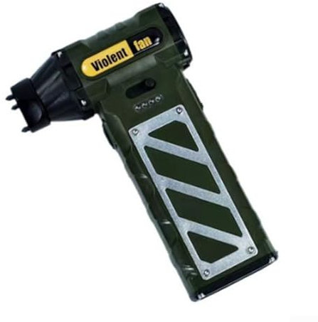 Zoegneer Outdoor-Handventilator, USB-Ventilator mit unendlicher Gewalt, bürstenloser Motor, Mini-Luftgebläse, 110.000 U/min, für Camping (grün)