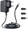 5 V 1 A/1000 mA Netzteiladapter, AC 100 – 240 V 50/60 Hz auf DC 5 V 1 A 5 W Wandstecker, Mitte positiv, 1,8 m langes Kabel für stabilen und flexiblen Einsatz, 3 Tipps inklusive, CE-Zertifizierung
