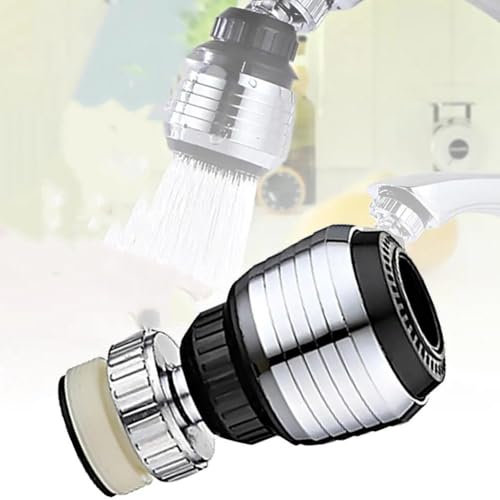 Adaptateur de robinet pour évier de cuisine, rallonge de robinet, adaptateur de filtre pivotant à 360°, rallonge de robinet flexible, accessoire de pulvérisateur pour évier de cuisine, extension de