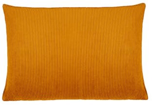 beties HYggelig No.1 Trendige Cord-Samt Kissenhülle ca. 25x35 cm Kissenbezug in Raumausstatter Qualität Farbe: kurkuma-gelb