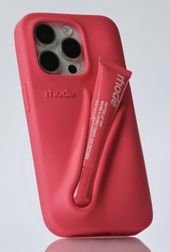 Rhode Phone Case and lipgloss included – Stylish Protective Cover in Multiple Colors – Peach, Espresso, Toast & More for all you iphones from iphone 11-16 Promax (Guava, iPhone 14 Plus)