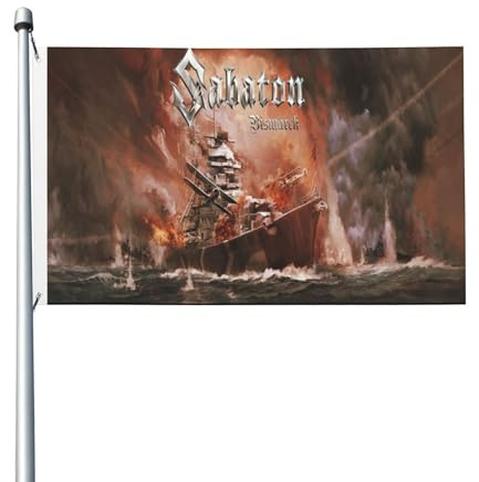 Frühlings und Sommer Heavy Metal Band Hausfahne, vertikale doppelseitige Fahne, leichtgewichtig und schnell trocknend, Dekoration für Yard und Rasen, Outdoor-Use, 3x5 Zoll.